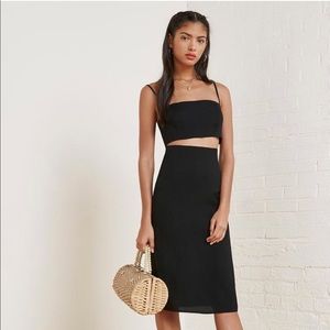 Reformation black ace two piece